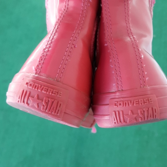 Hot Pink Rubber Converse. - Picture 5 of 7